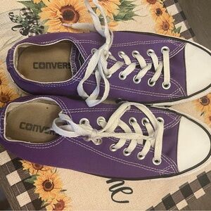 Converse Purple Low-Top Sneakers